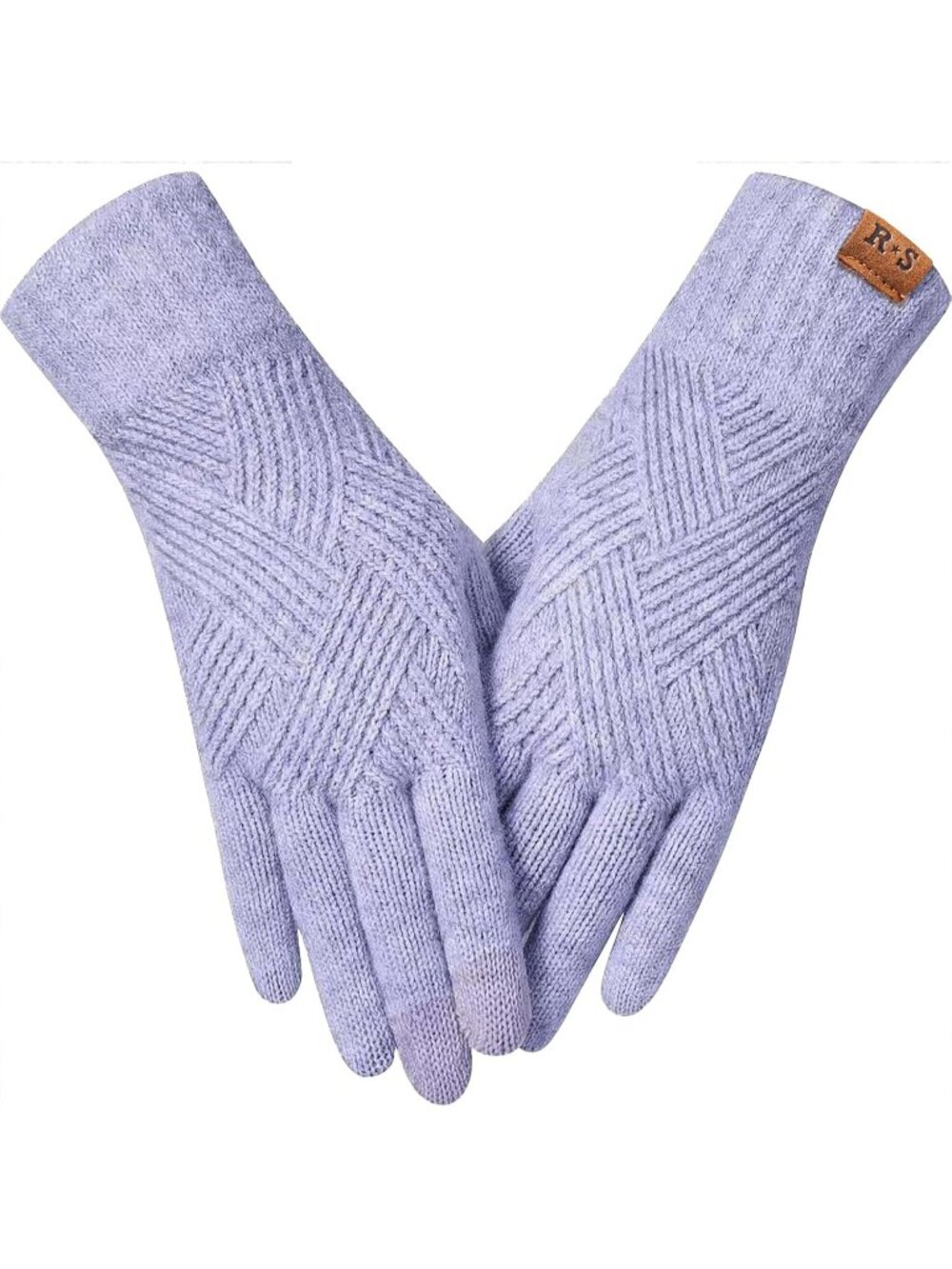 〽️Women's Purple High Stretch Warm Christmas Gift Winter Acrylic Glove